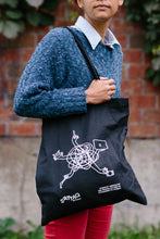 Load image into Gallery viewer, Person holding S'ATTAQ tote bag